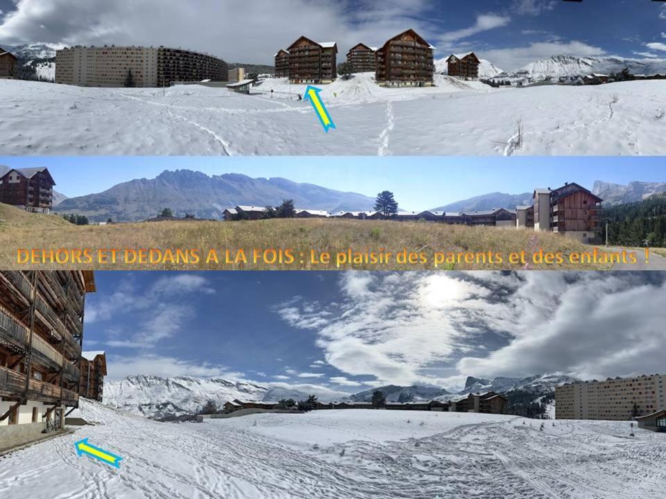 Appartement 8-10 Personnes Superdevoluy Hautes Alpes Rez De Chaussee Vue Panoramique 3 Chambres Ле-Деволюи Экстерьер фото