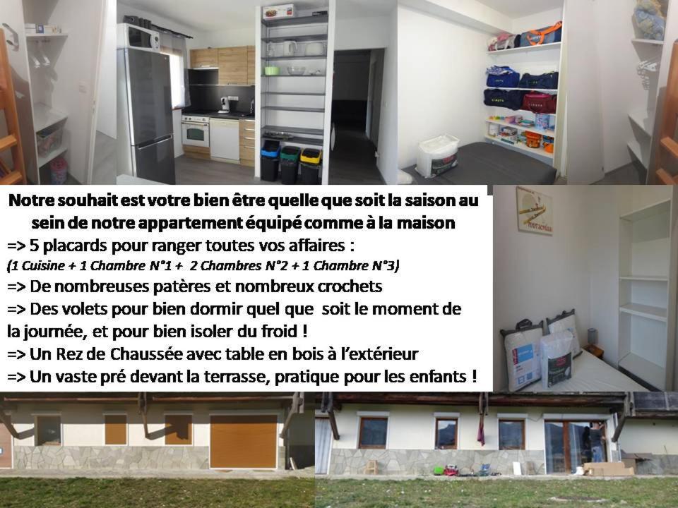 Appartement 8-10 Personnes Superdevoluy Hautes Alpes Rez De Chaussee Vue Panoramique 3 Chambres Ле-Деволюи Экстерьер фото