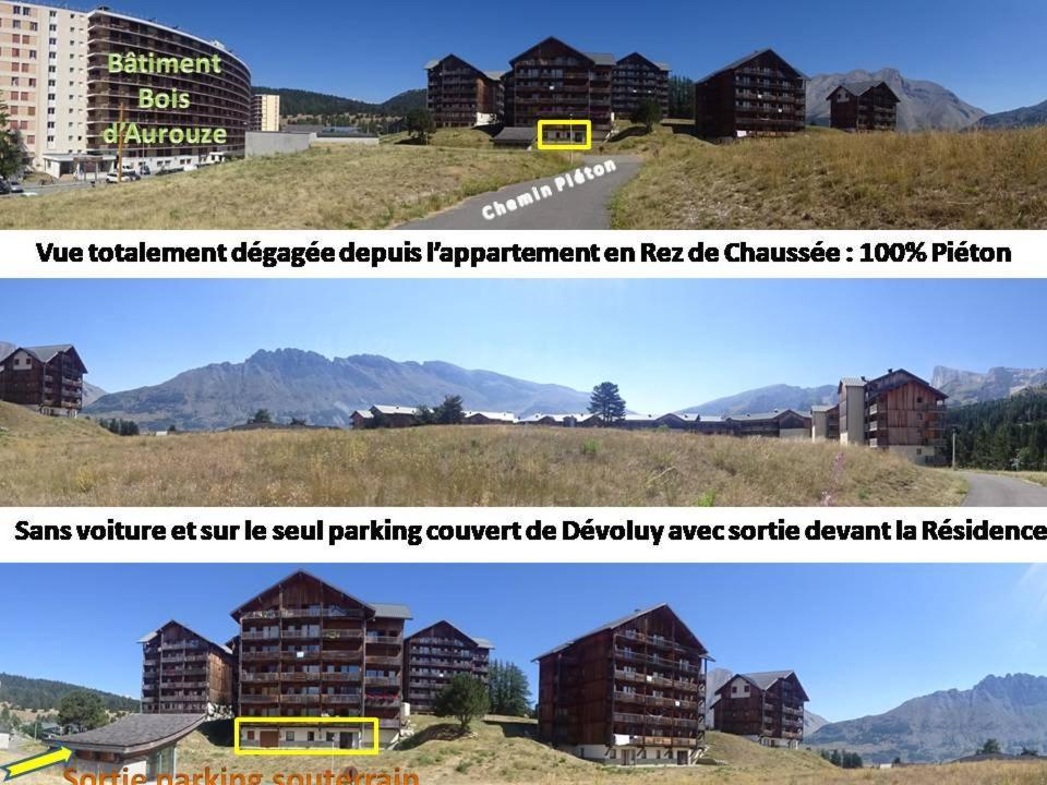 Appartement 8-10 Personnes Superdevoluy Hautes Alpes Rez De Chaussee Vue Panoramique 3 Chambres Ле-Деволюи Экстерьер фото