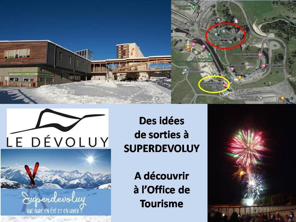 Appartement 8-10 Personnes Superdevoluy Hautes Alpes Rez De Chaussee Vue Panoramique 3 Chambres Ле-Деволюи Экстерьер фото